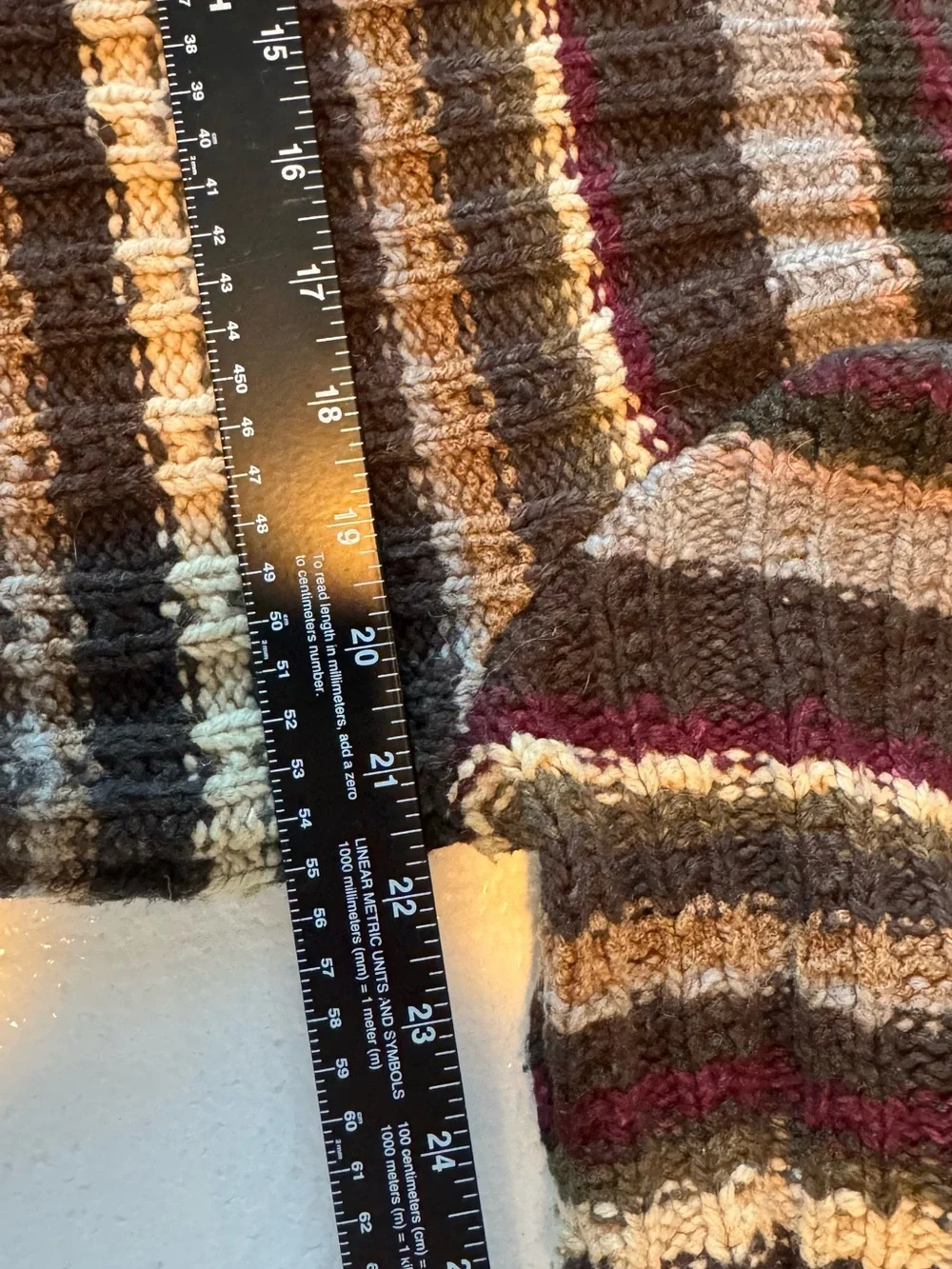 Banana Republic Mens M Sweater Wool Blend Striped Heavier Knit Pullover Crew